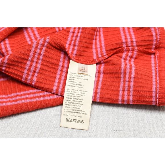 Maeve Anthropologie Sweater Womens Small Pink Striped Turtleneck Long Sleeve Top - Picture 8 of 8